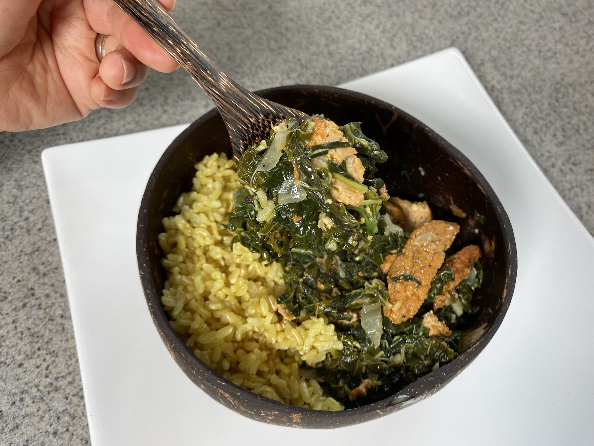 Callaloo Spinach in Coconut Cream